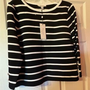 Haver & Blair of London black and White Striped Top XL